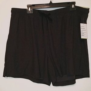 Black athletic shorts